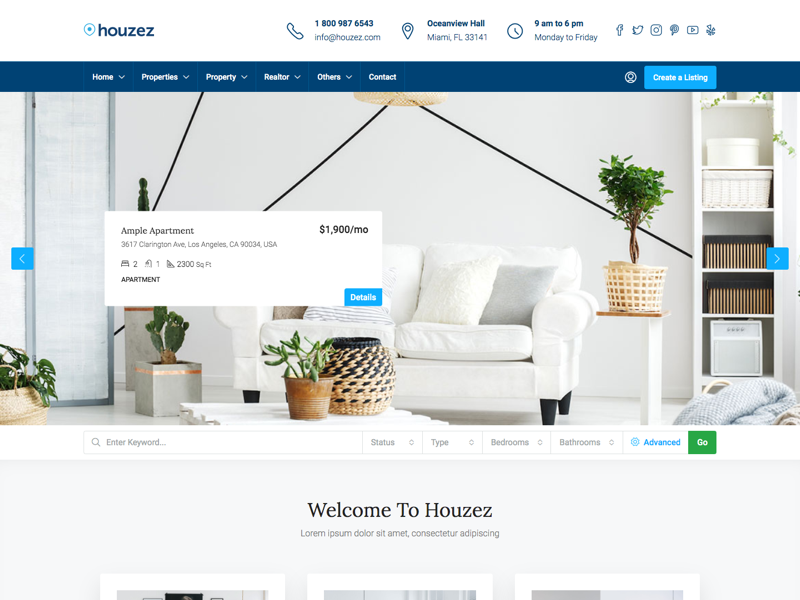 Launch-Ready Real Estate Website: Domain, Hosting, SSL & Houzez Pro Theme Included